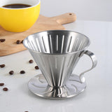 Maxbell Pour Over Coffee Dripper Stainless Steel Coffee Machine Accessories Washable Size L