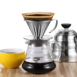 Maxbell Pour Over Coffee Dripper Stainless Steel Coffee Machine Accessories Washable Size L