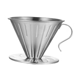Maxbell Pour Over Coffee Dripper Stainless Steel Coffee Machine Accessories Washable Size L