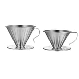 Maxbell Pour Over Coffee Dripper Stainless Steel Coffee Machine Accessories Washable Size L