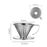 Maxbell Pour Over Coffee Dripper Stainless Steel Coffee Machine Accessories Washable Size S