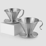 Maxbell Pour Over Coffee Dripper Stainless Steel Coffee Machine Accessories Washable Size S