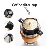 Maxbell Reusable Coffee Filter Funnel Baskets Foldable Bracket for Kitchen Camping