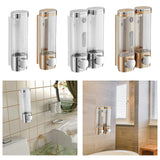 Maxbell Hand Soap Dispenser Wall Mounted Shower Soap for Bathroom Hotel Washroom Silver Single