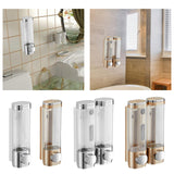 Maxbell Hand Soap Dispenser Wall Mounted Shower Soap for Bathroom Hotel Washroom Silver Single