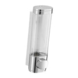 Maxbell Hand Soap Dispenser Wall Mounted Shower Soap for Bathroom Hotel Washroom Silver Single