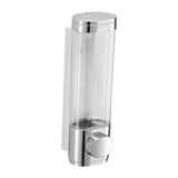 Maxbell Hand Soap Dispenser Wall Mounted Shower Soap for Bathroom Hotel Washroom Silver Single