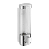 Maxbell Hand Soap Dispenser Wall Mounted Shower Soap for Bathroom Hotel Washroom Silver Single