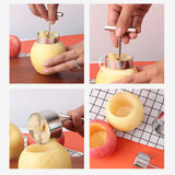 Maxbell Corer Remover 304 Stainless Steel for Bell Peppers Removing Cores Pits Small