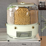 Maxbell Cereal Dispenser Container Cereal Top Pantry Oatmeal Food Storage Organizer Green