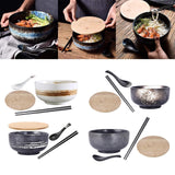 Maxbell Large Noodles Chinese Style Stackable Round for Fruit Snacks Cereal White