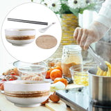 Maxbell Large Noodles Chinese Style Stackable Round for Fruit Snacks Cereal White
