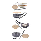 Maxbell Large Noodles Chinese Style Stackable Round for Fruit Snacks Cereal White