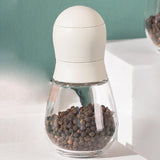 Maxbell Manual Pepper or Salt Grinder Adjustable Coarseness 150ml for Household White