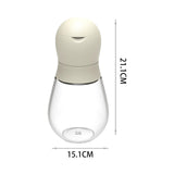 Maxbell Manual Pepper or Salt Grinder Adjustable Coarseness 150ml for Household White