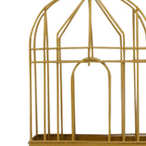 Maxbell Bird Cage Incense Holder Hanging Shelf for Bedroom Indoor Outdoor Decoration Gold