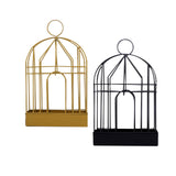 Maxbell Bird Cage Incense Holder Hanging Shelf for Bedroom Indoor Outdoor Decoration Gold