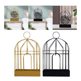 Maxbell Bird Cage Incense Holder Hanging Shelf for Bedroom Indoor Outdoor Decoration Gold