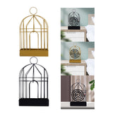 Maxbell Bird Cage Incense Holder Hanging Shelf for Bedroom Indoor Outdoor Decoration Gold