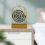 Maxbell Bird Cage Incense Holder Hanging Shelf for Bedroom Indoor Outdoor Decoration Gold
