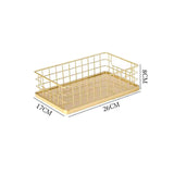 Maxbell Cosmetics Storage Basket Simple Design Multipurpose for Office Study Desktop S