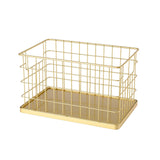 Maxbell Cosmetics Storage Basket Simple Design Multipurpose for Office Study Desktop L