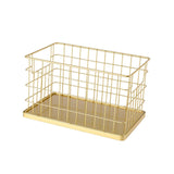 Maxbell Cosmetics Storage Basket Simple Design Multipurpose for Office Study Desktop L