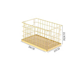 Maxbell Cosmetics Storage Basket Simple Design Multipurpose for Office Study Desktop L