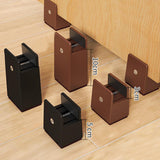 Maxbell 2Pcs Bed Risers Support Foot Pad Heightening Mat for Bed Cabinet Table Brown