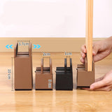 Maxbell 2Pcs Bed Risers Support Foot Pad Heightening Mat for Bed Cabinet Table Brown