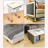 Maxbell 2Pcs Bed Risers Support Foot Pad Heightening Mat for Bed Cabinet Table Brown
