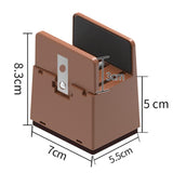 Maxbell 2Pcs Bed Risers Support Foot Pad Heightening Mat for Bed Cabinet Table Brown