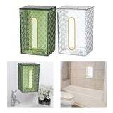 Maxbell Toilet Paper Tissue Wall Mounted Decorate Modern Storage for Bathroom Green