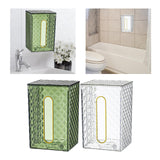 Maxbell Toilet Paper Tissue Wall Mounted Decorate Modern Storage for Bathroom Green