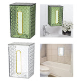 Maxbell Toilet Paper Tissue Wall Mounted Decorate Modern Storage for Bathroom Green