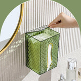 Maxbell Toilet Paper Tissue Wall Mounted Decorate Modern Storage for Bathroom Green