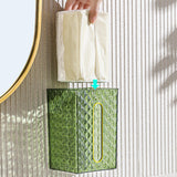 Maxbell Toilet Paper Tissue Wall Mounted Decorate Modern Storage for Bathroom Green