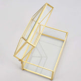 Maxbell Tissue Box Holder Cover Mirror Glass Decorative for Countertop Night Stand Transparent Large