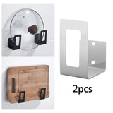Maxbell Hanging Wall Mount Storage Rack Stainless Steel for Kitchen Home Utensils Silver
