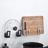 Maxbell Hanging Wall Mount Storage Rack Stainless Steel for Kitchen Home Utensils Silver