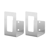 Maxbell Hanging Wall Mount Storage Rack Stainless Steel for Kitchen Home Utensils Silver