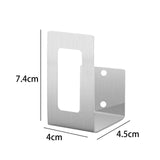 Maxbell Hanging Wall Mount Storage Rack Stainless Steel for Kitchen Home Utensils Silver