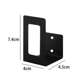 Maxbell Hanging Wall Mount Storage Rack Stainless Steel for Kitchen Home Utensils Black