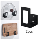Maxbell Hanging Wall Mount Storage Rack Stainless Steel for Kitchen Home Utensils Black