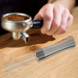 Maxbell Manual Espresso Distribution Tool Professional Metal Durable for Bars Office Argent