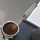 Maxbell Manual Espresso Distribution Tool Professional Metal Durable for Bars Office Argent