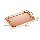 Maxbell European Style Fruit Plate Stainless Steel Decor Snack Nut Tableware Bowl Rose Gold