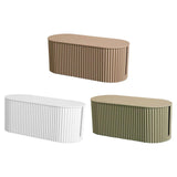 Maxbell Cable Management Box Hide Conceal Cord Organizer Box for Computer Desk Light coffee