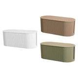 Maxbell Cable Management Box Hide Conceal Cord Organizer Box for Computer Desk Light coffee