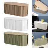 Maxbell Cable Management Box Hide Conceal Cord Organizer Box for Computer Desk Light coffee